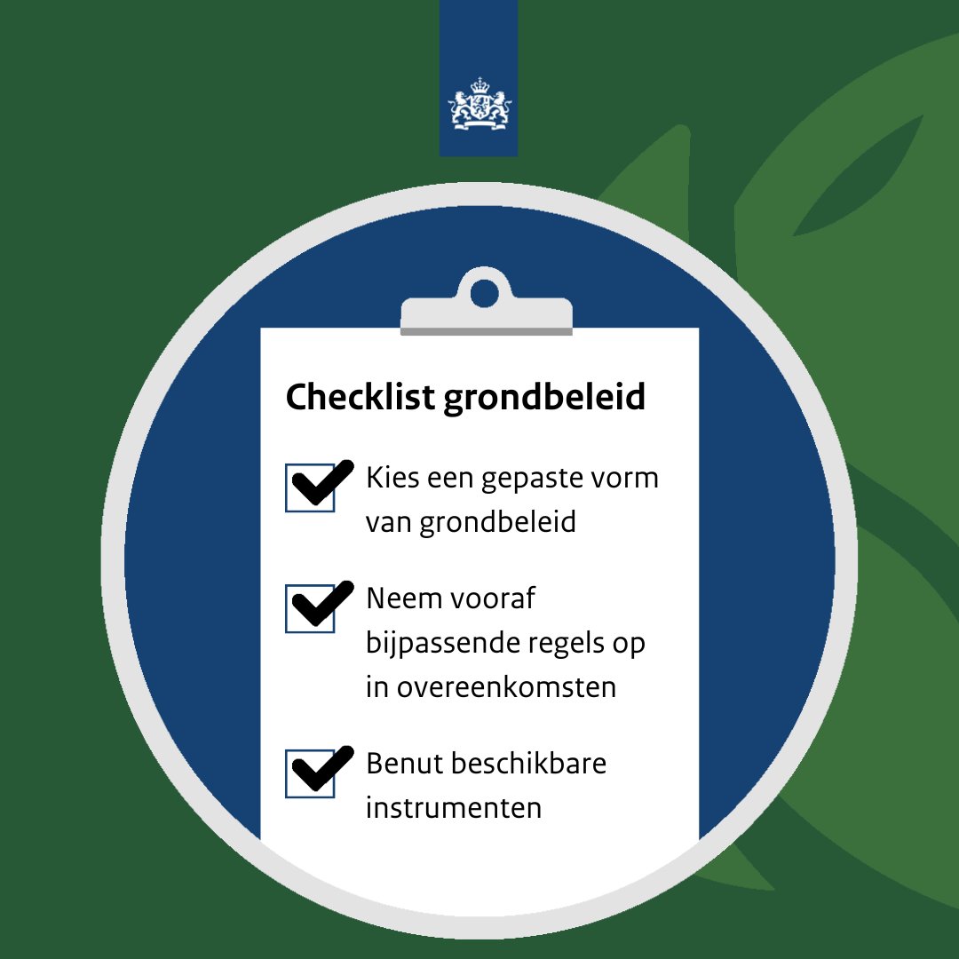 Als gemeente kun je vertraging van woningbouw voorkomen door gebruik te maken van grondbeleid. Wil je weten hoe? Bekijk de checklist ⤵️ 
Meer info: rvo.nl/onderwerpen/ex…
#woningbouw