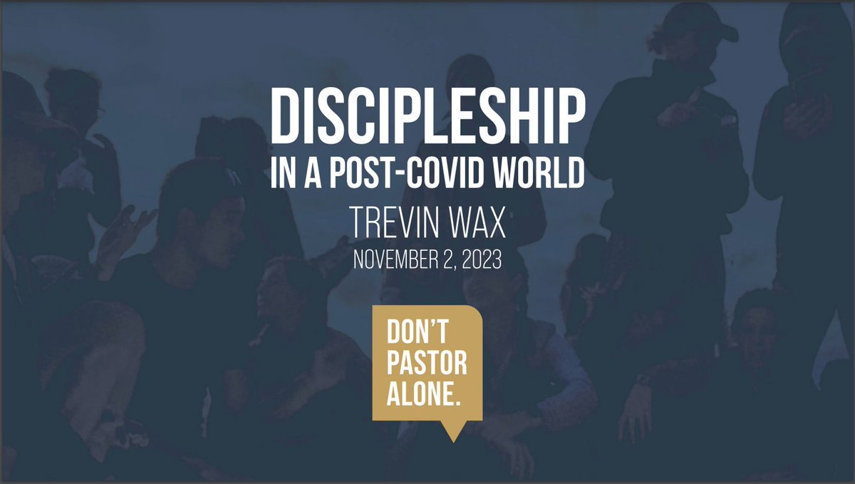 firstcoastchurc's tweet image. Couldn't make it to our Annual Meeting or just want to rewatch Trevin Wax's presentation? Watch the recording now to learn about post-covid trends in church discipleship.

Watch here: firstcoastchurches.com/discipleship-i…

#Discipleship #DontPastorAlone #PostCovidWorld #Pastor