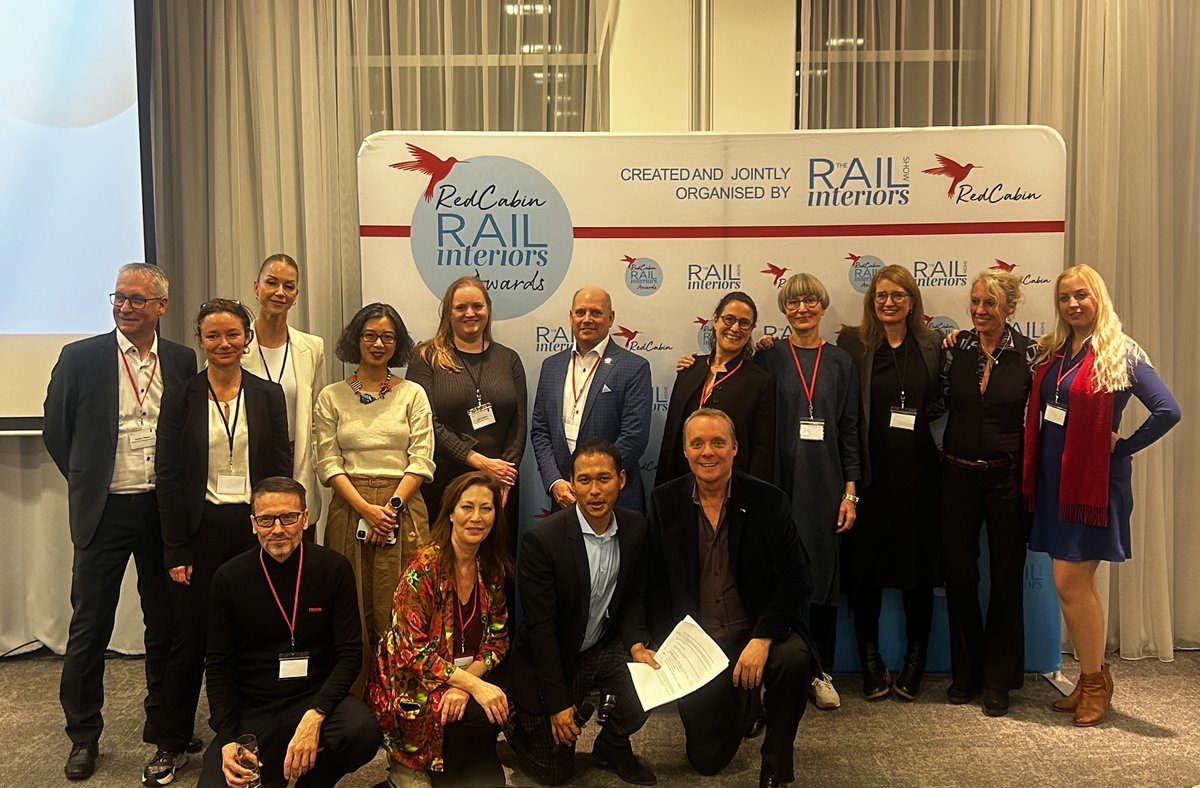 RedCabin_Events's tweet photo. Congratulations to our nominees and winners in the first #RedCabinLive Rail Interiors Awards 2023! Here are your winners and the team behind the event! 🏆
Huge thanks to our amazing jury and look out for the #RedCabin Trinity aviation awards which open for nominations this week https://t.co/DAharBBP23