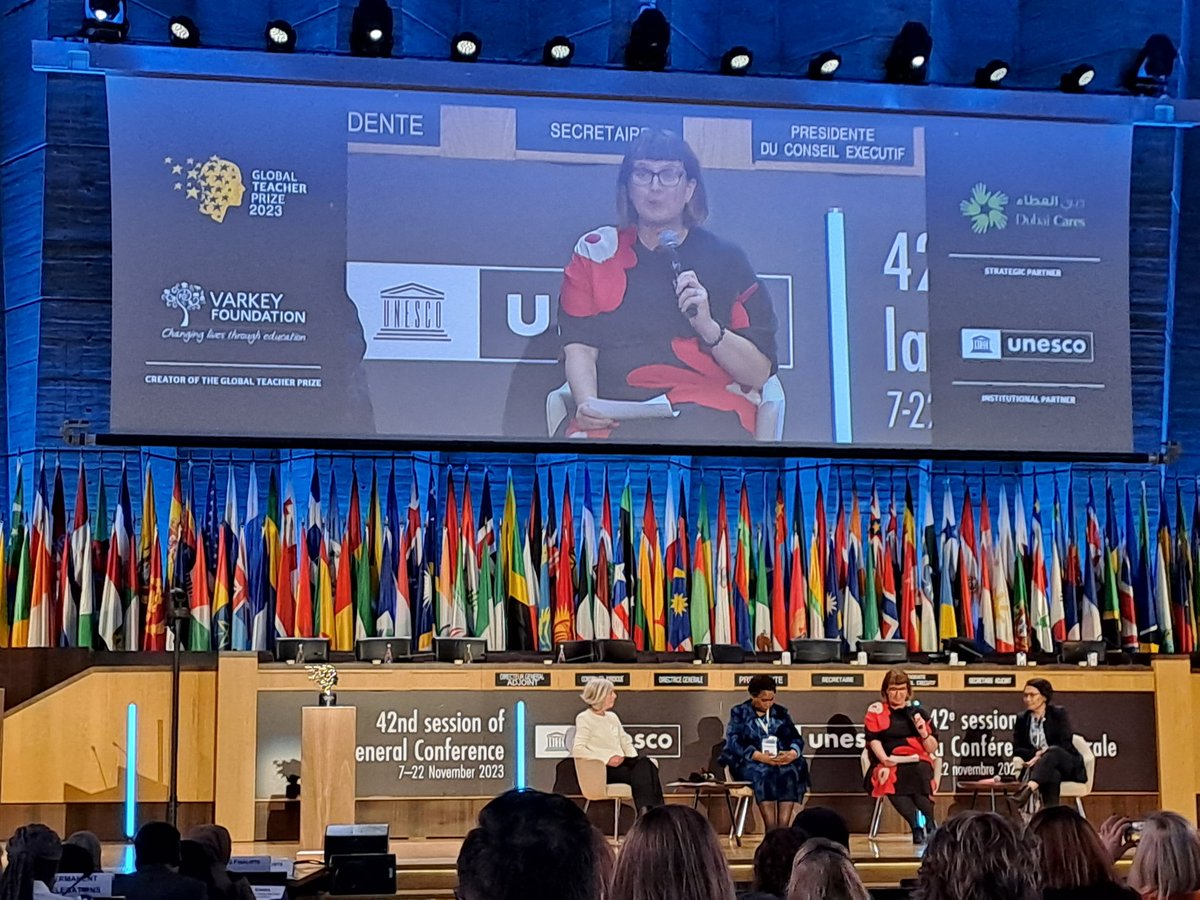 UNESCO Finland (@unescofinland) on Twitter photo Finland's State Secretary <a href="/mikaelanylander/">Mikaela Nylander</a> at #UnescoGC: Teachers are at the centre of quality education. In Finland, teachers have a lot to stay in their work. They are valued, trusted & respected. Teachers = key partner in any education reform. <a href="/okmfi/">Opetus- ja kulttuuriministeriö</a> <a href="/Opetushallitus/">Opetushallitus</a> <a href="/oajry/">OAJ</a> Finland's State Secretary <a href="/mikaelanylander/">Mikaela Nylander</a> at #UnescoGC: Teachers are at the centre of quality education. In Finland, teachers have a lot to stay in their work. They are valued, trusted & respected. Teachers = key partner in any education reform. <a href="/okmfi/">Opetus- ja kulttuuriministeriö</a> <a href="/Opetushallitus/">Opetushallitus</a> <a href="/oajry/">OAJ</a>