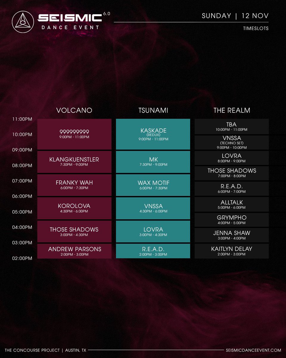 The_Durden_'s tweet image. We got The Fest Grounds and Updated Lineup For y’all! 💥 @SeismicTX @concourseproj  remaining single passes at wl.seetickets.us/seismicdanceev… #Seismic #concourse