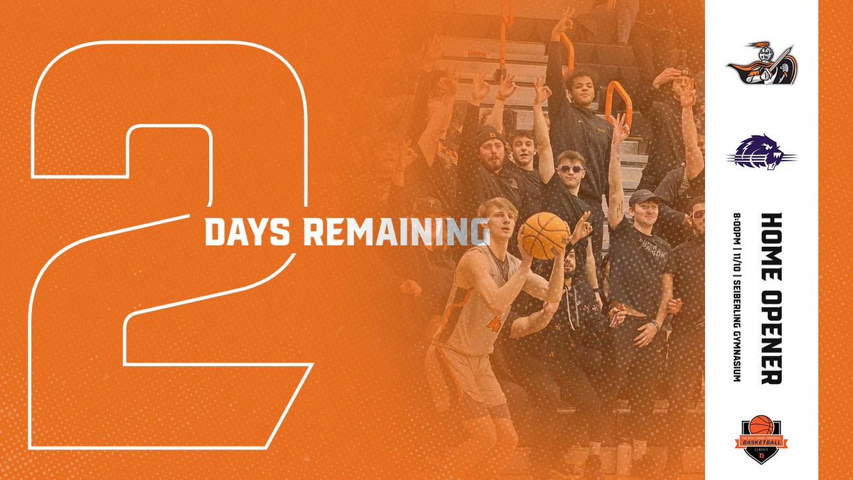 Two more days until we’re back competing in front of the best fans in the OAC!! White out in Seiberling Gymnasium at 8:00pm Friday! #BergGang⚔️🏀