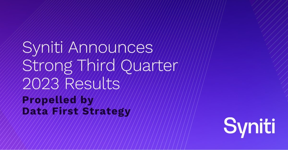 When data takes the lead, the results will follow! Another great quarter for us <a href="/Syniti/">Syniti, part of Capgemini</a> propelled by our #DataFirst strategy! bit.ly/4661fmn