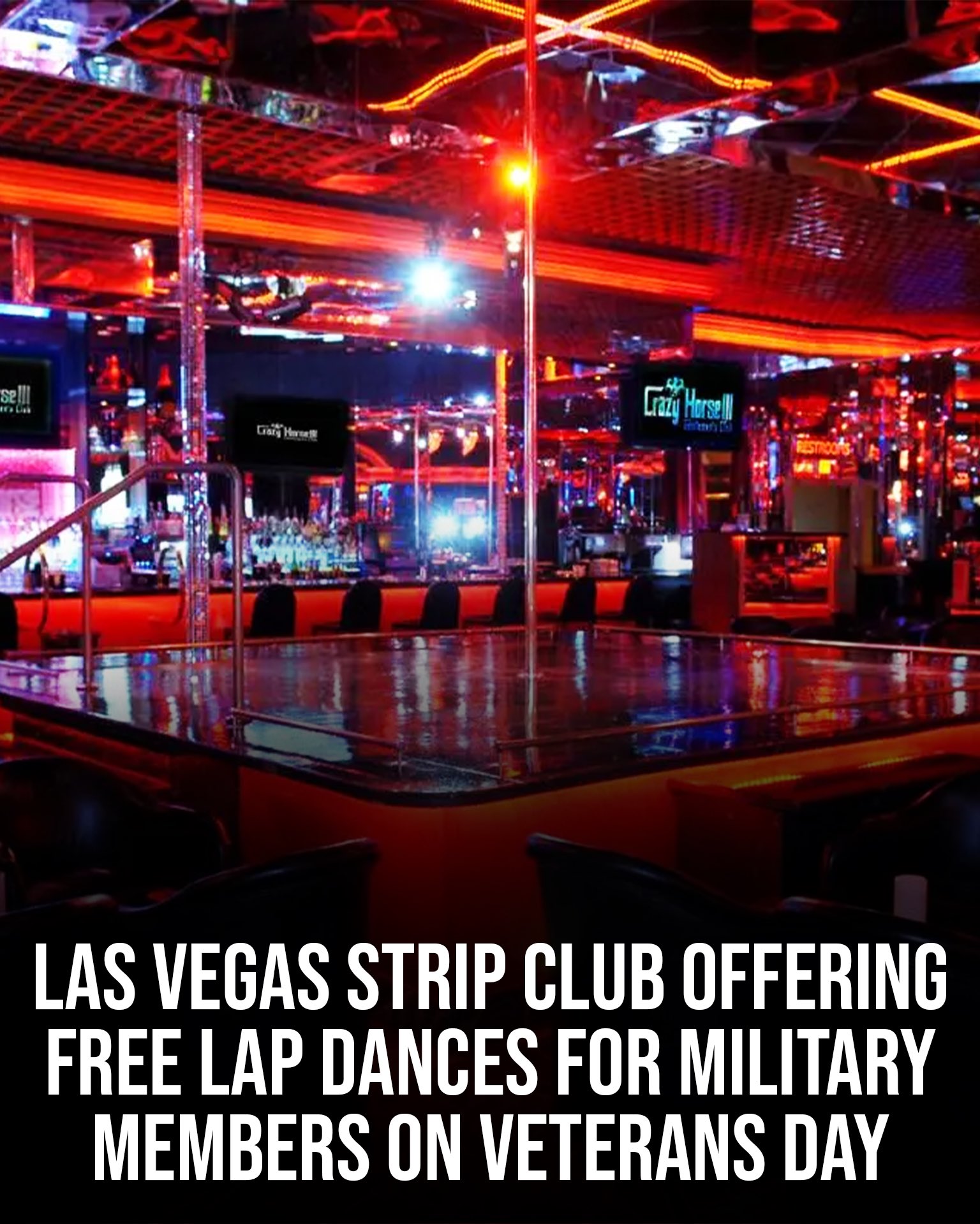 Las Vegas Strip Club Offering Military Members Free Lap Dances for Veterans  Day