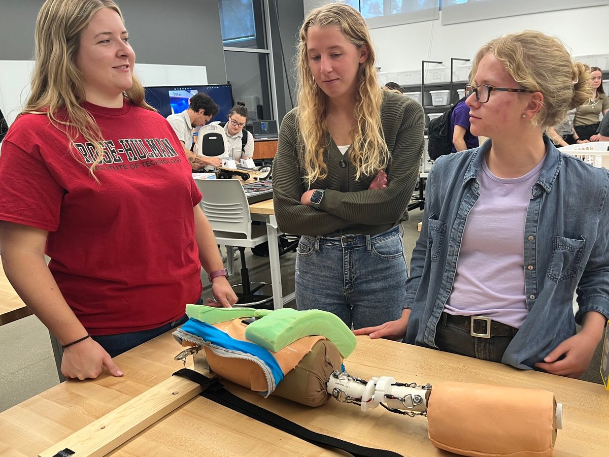 RoseHulman's tweet photo. Biomedical engineering seniors have completed capstone projects for Indiana's Rural Health Innovation Collaborative (@RHIC4U) &amp; Geeks for Kids organization (Kansas City) to help others. Another Space Station-themed #STEMeducation project is being featured @THCMuseum. #rosehulman https://t.co/Q5XfnRlq5V