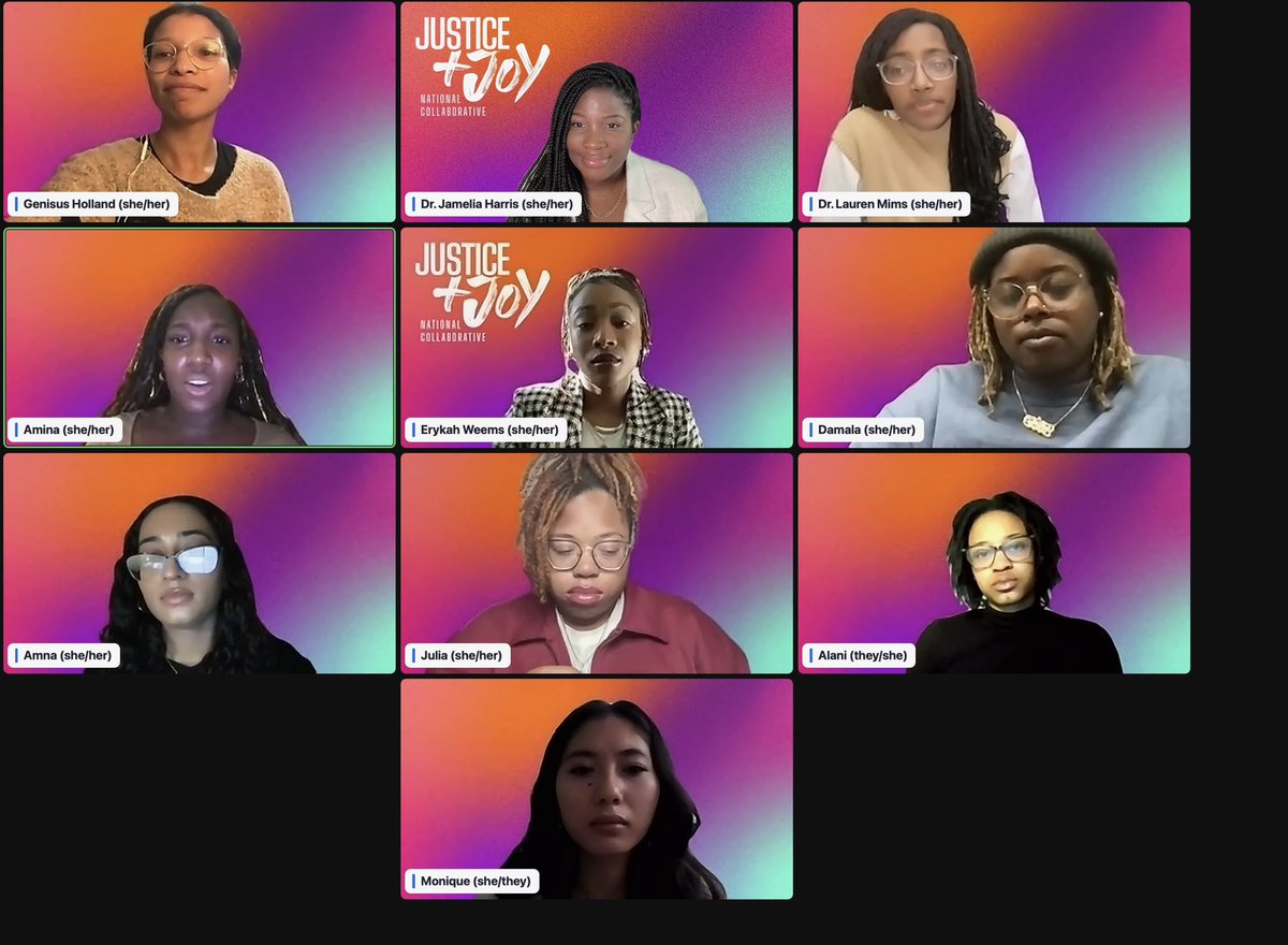 Thank you to everyone who tuned in for our webinar this evening! 

So much wisdom & power was shared by our youth speakers… my heart is full 🫶🏾🥹 

our community & movement is growing 🖤🖤

#JusticeandJoy #PoliceFreeSchools #ProtectBlackGirls #ProtectGoC