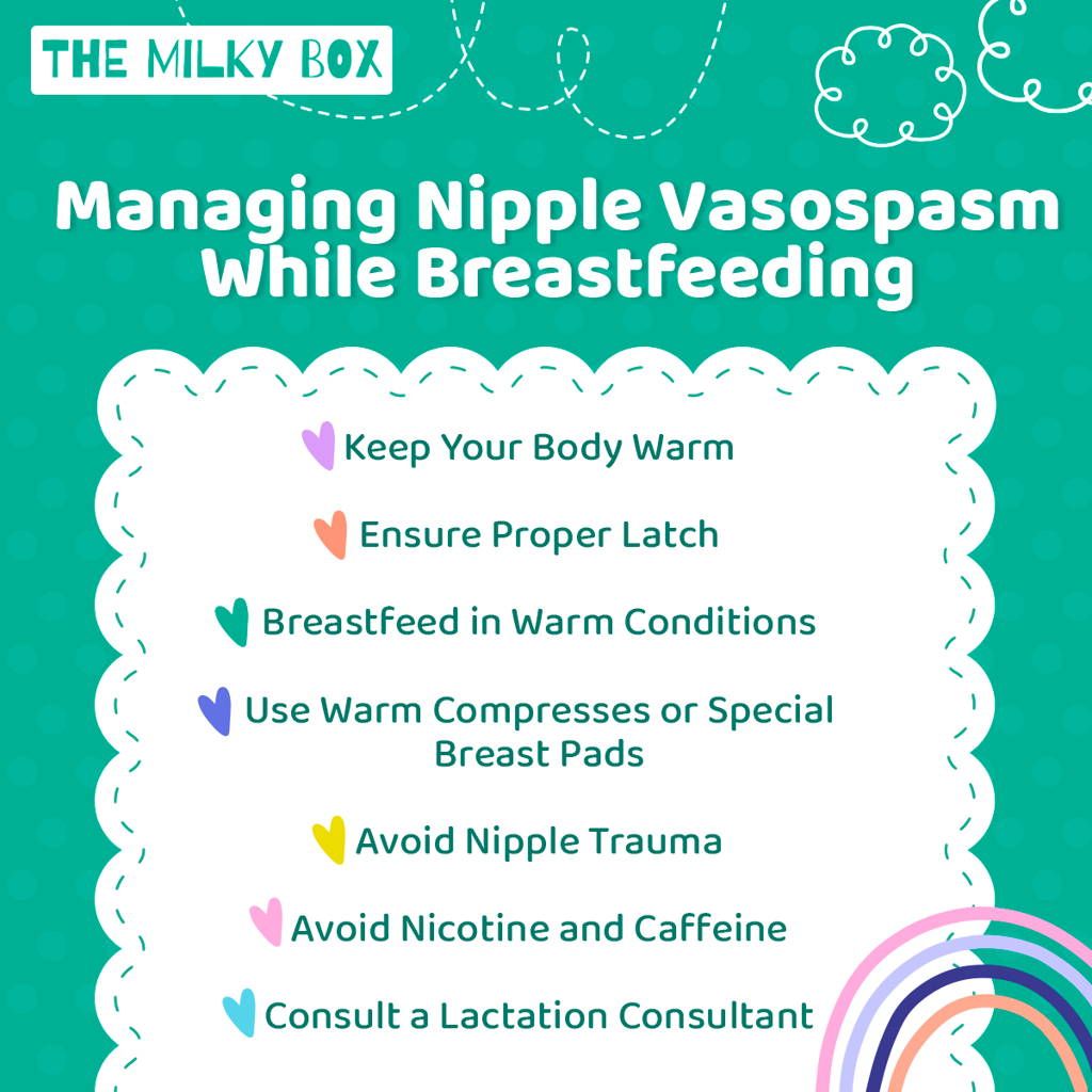 '🤱❄️ Finding Relief: 🧿 Managing #NippleVasospasm with Love 🎀 and Care During Your Breastfeeding Journey! 💕🍼 Let's overcome the challenges 🪁 and keep the bond strong. 🌀Know more📲buff.ly/469tQqS 

#BreastfeedingTips #MomAndBaby #NurtureWithLove #ParentingTips