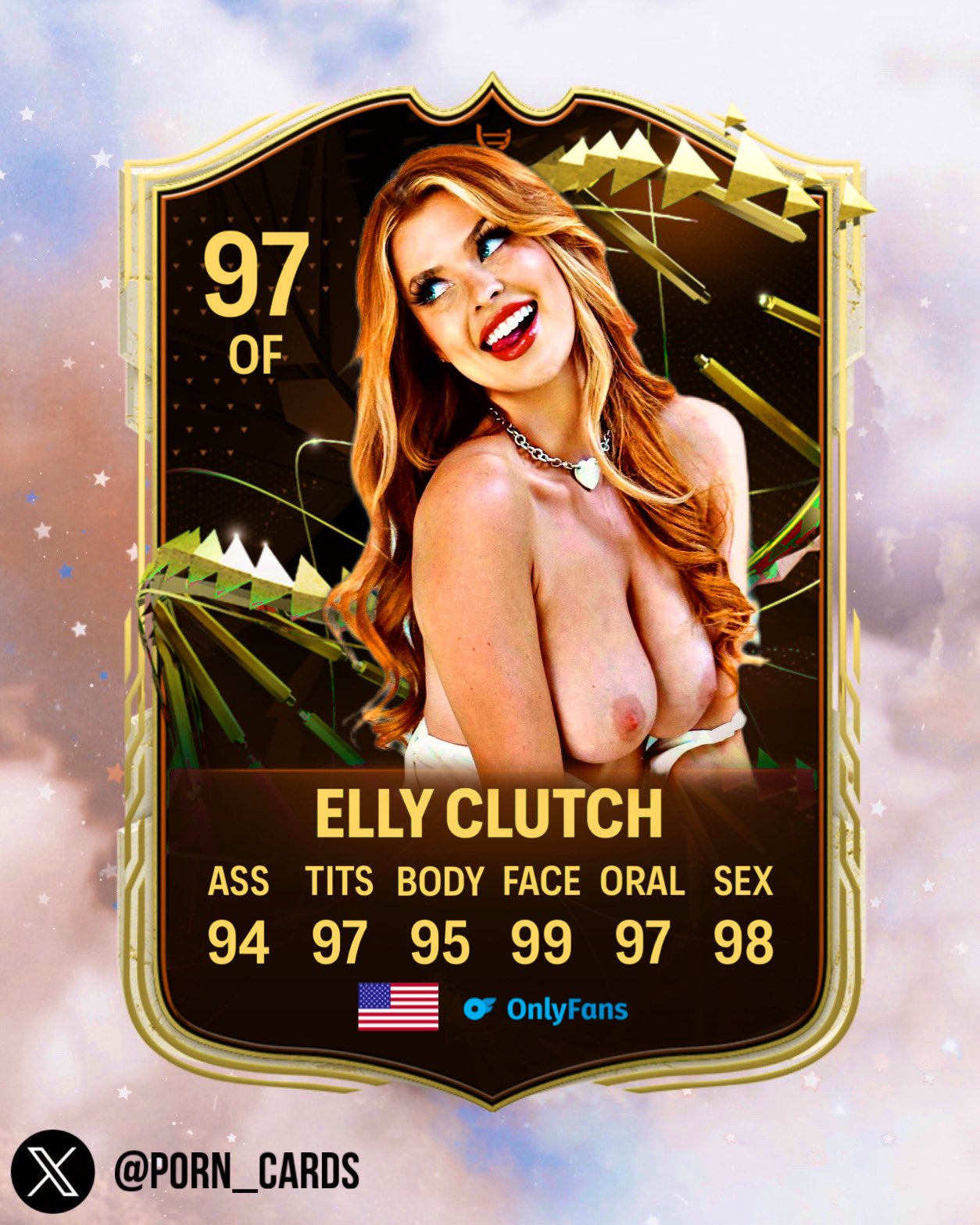 𝐏𝐨𝐫𝐧 𝐔𝐥𝐭𝐢𝐦𝐚𝐭𝐞 𝐓𝐞𝐚𝐦 on X: NEW ONLYFANS SPECIAL CARD! 💕 The  newest addition to my OF card collection, for the insanely beautiful  redhead @EllyAfterDark! Shes genuinely one of the prettiest girls Ive