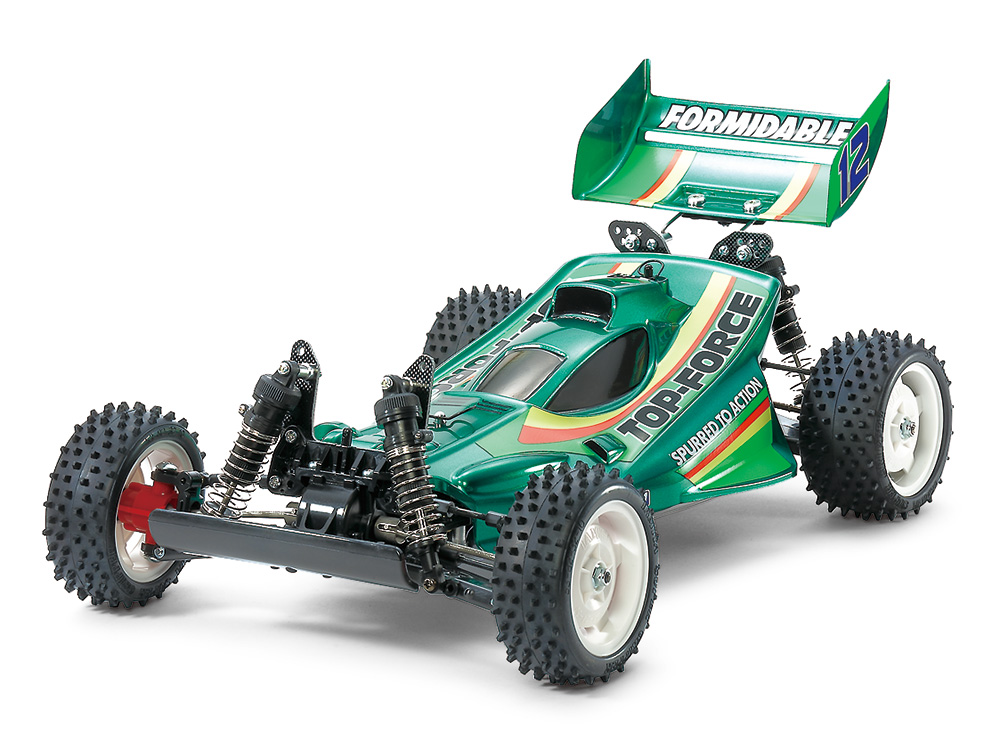 TamiyaUSA's tweet photo. In case you missed the re-release in 2017, we are bringing back the Top-Force in early 2024!
The Top-Force R/C assembly kit, originally produced in 1991, commemorated Tamiya's 100th R/C product release. https://t.co/QdyCtjeksG