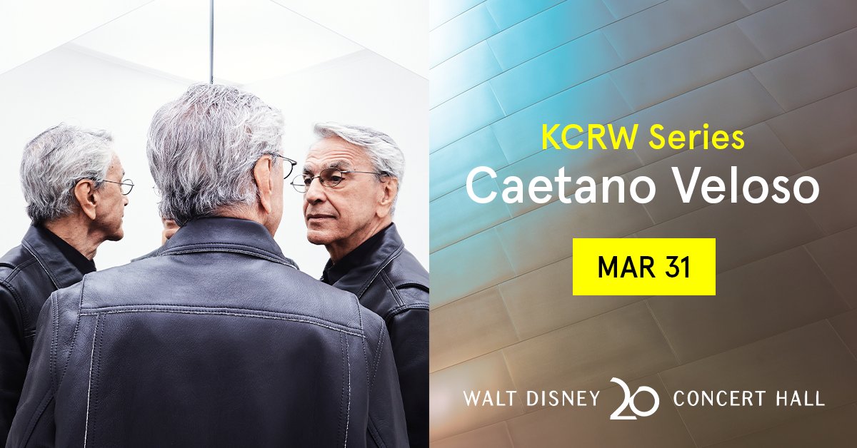Just Announced: <a href="/caetanoveloso/">Caetano Veloso</a> is coming to LA! The titan of Brazilian music makes his Walt Disney Concert Hall debut on March 31. bit.ly/WDCH2324CV