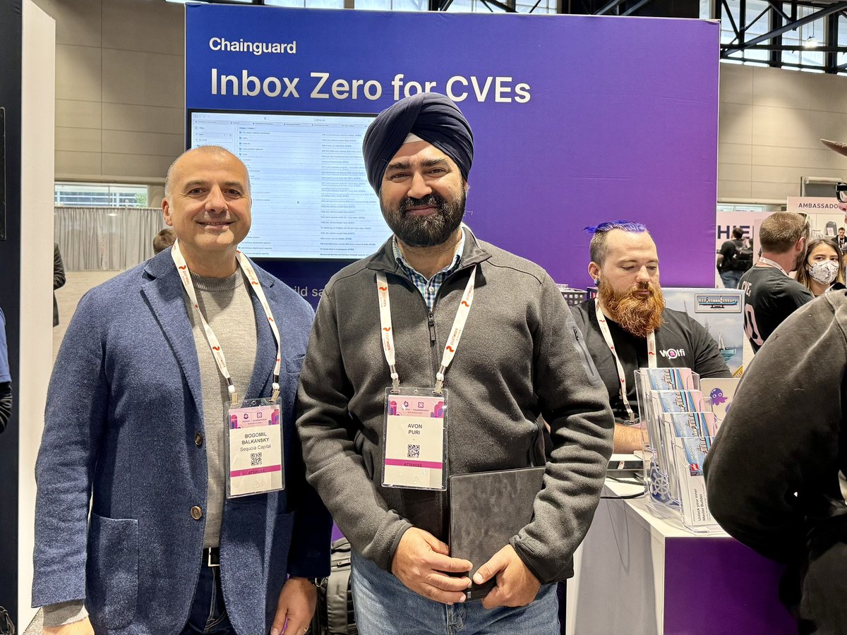 BogieBalkansky's tweet photo. Fun times hanging out with @sequoia portfolio companies at #KubeCon yesterday. @wiz_ion, @chainguard_dev, @chkk_ion, @GetCortexApp and @release_hub. 
#KubeCon2023 #KubeConNA https://t.co/BSNHPgiKV0
