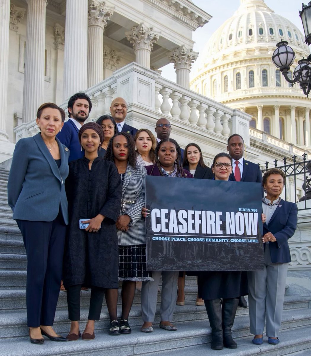 RepCasar's tweet photo. We’re here calling for a ceasefire in Israel &amp; Gaza.

We must protect innocent lives. With a ceasefire agreement, we can ensure hostages' safe return, get aid to Palestinians, protect Israelis from further attacks, &amp; work toward safety for all. https://t.co/nkfY5oW2Z2