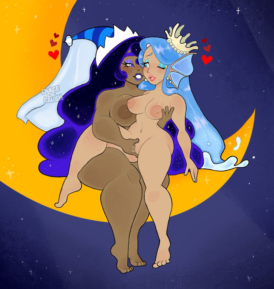 DulceDeLeush's tweet photo. AT with @honeyroux but I dedicate this one to all u seam00n enthusiasts 🌙🌊 #cookiecum #coochierun #nsfcookies #notsafeforcookies #cookierunnsfw https://t.co/7ks3w4CtOz