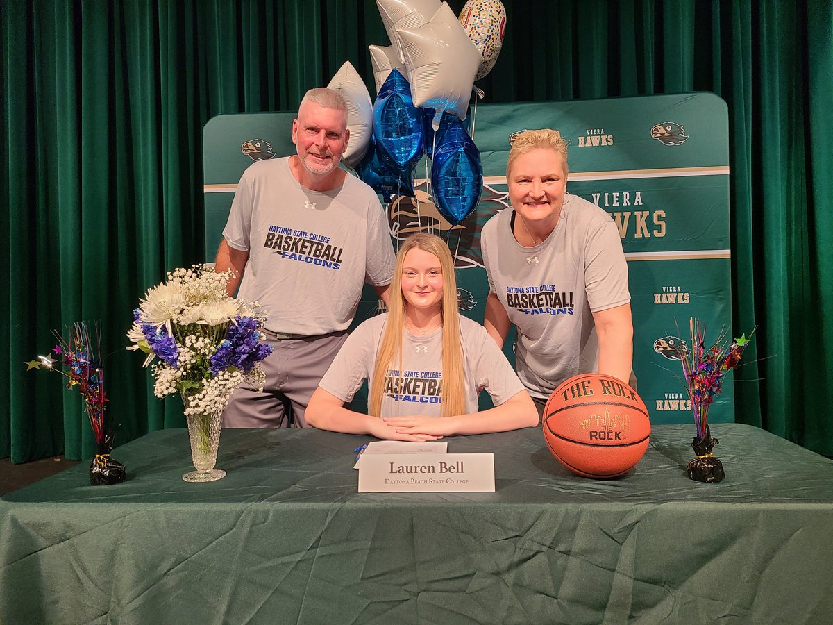 Big congrats to the Bell family for Lauren "L-B" signing with Daytona State at the Viera signing ceremony today.  Amazing things in her future!