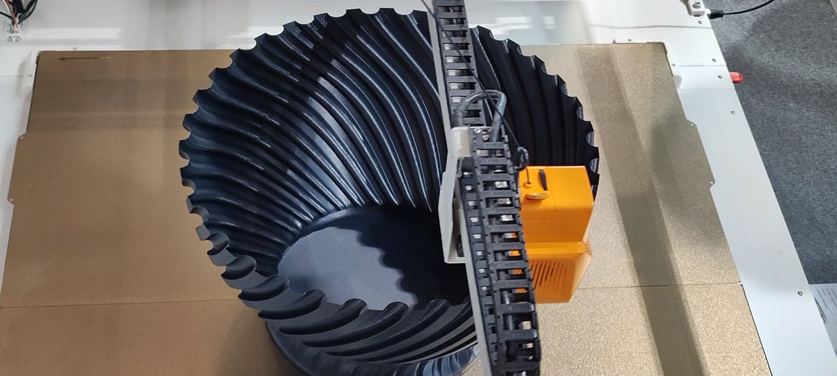 3DPBelgian's tweet image. It is time for a wall of pictures I took of the very successful @Elegoo_Official OrangeStorm Giga at #Formnext. Their first entry into the ultra(giga) large scale FDM printers. Still available on their Kickstarter.