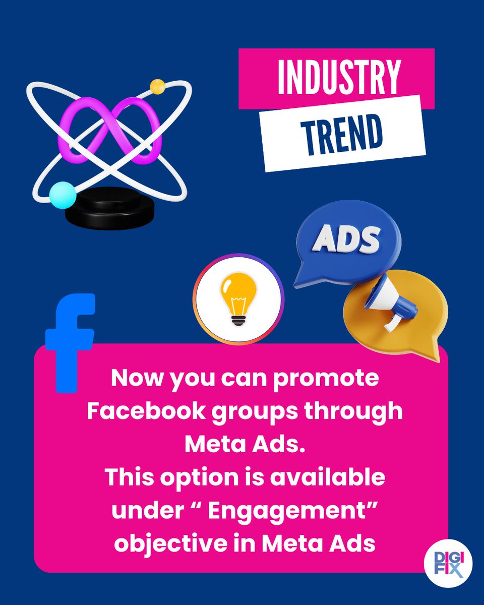 Now you can promote Facebook groups through Meta Ads.
This option is available under the “ Engagement” objective in Meta Ads
#Meta #SocialMediaTrends #TechNews #MetaNews #FacebookAd #DigitalMarketing #SocialMediaUpdates #internetmarketing #DigitalCampaigns #Didyouknow