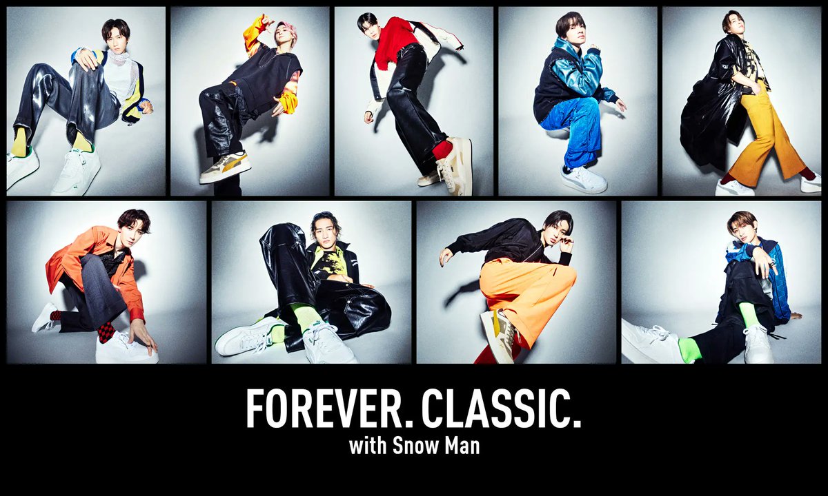 プーマ アンバサダー Snow Man 着用モデル「PUMA with Snow Man」が 