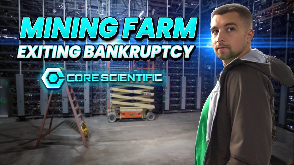 VoskCoin (@voskcoin) on Twitter photo Massive Bitcoin Mining Farm is EMERGING From Bankruptcy?! Core Scientific youtu.be/TwINbyeevL0 Massive Bitcoin Mining Farm is EMERGING From Bankruptcy?! Core Scientific youtu.be/TwINbyeevL0