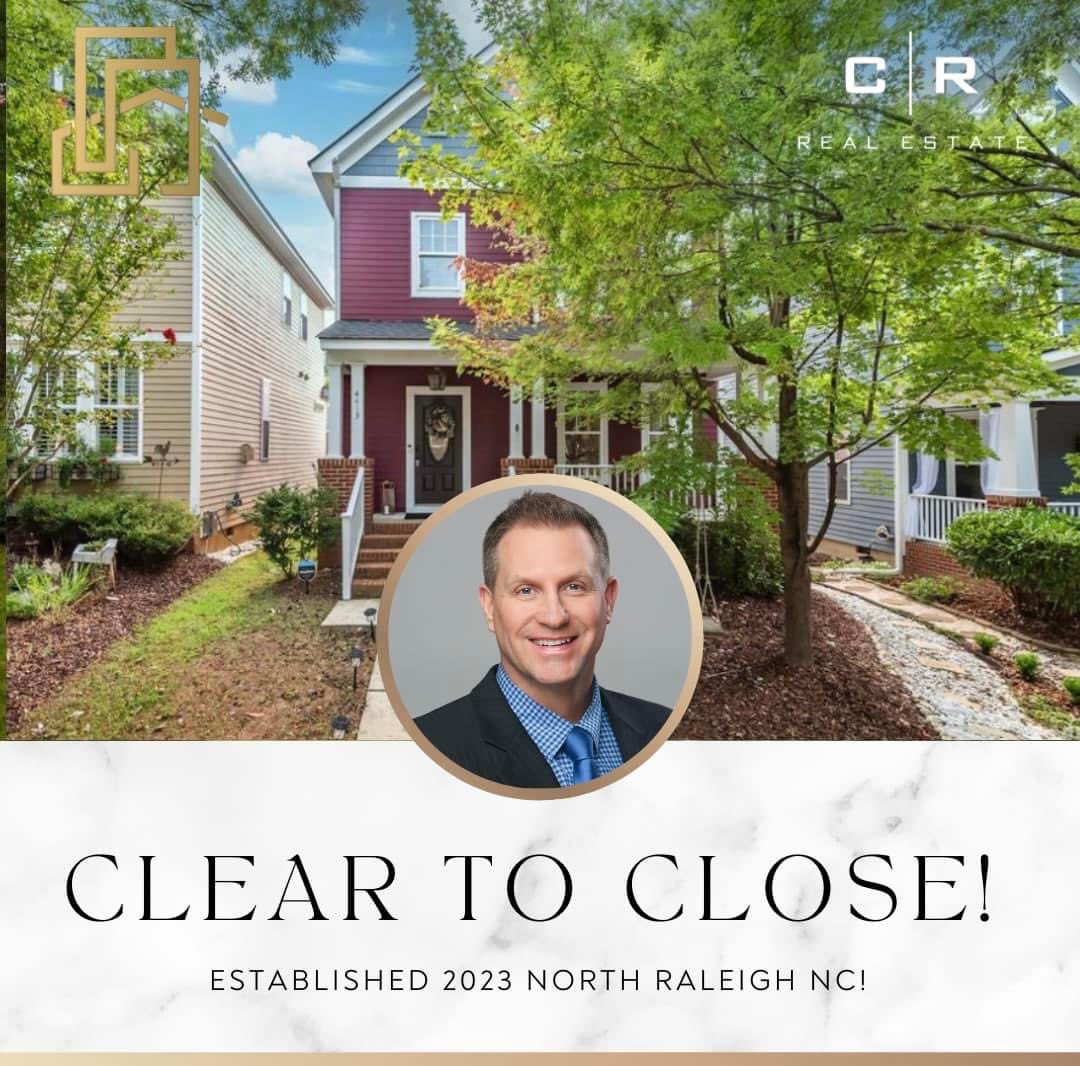 We are clear to close on another listing here in the Triangle!  I’m so excited for my sellers!  Thank you as always, for trusting me and my team to get you to the finish line!  

#ReadyToServe #ListingAgent #MarketExpert #FullService #CultureRealty #ChoiceResidential ￼