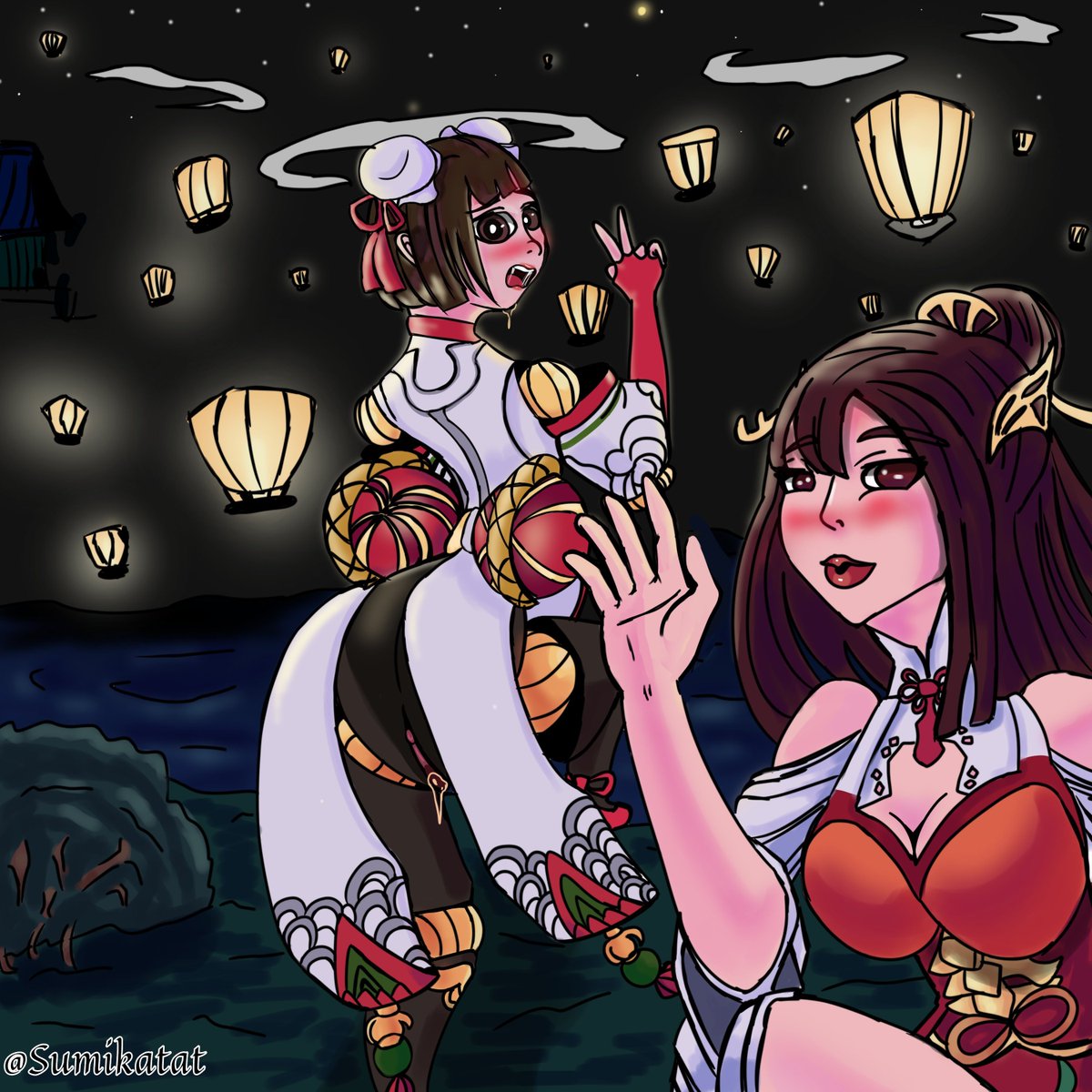 Angela in a new provocative pose