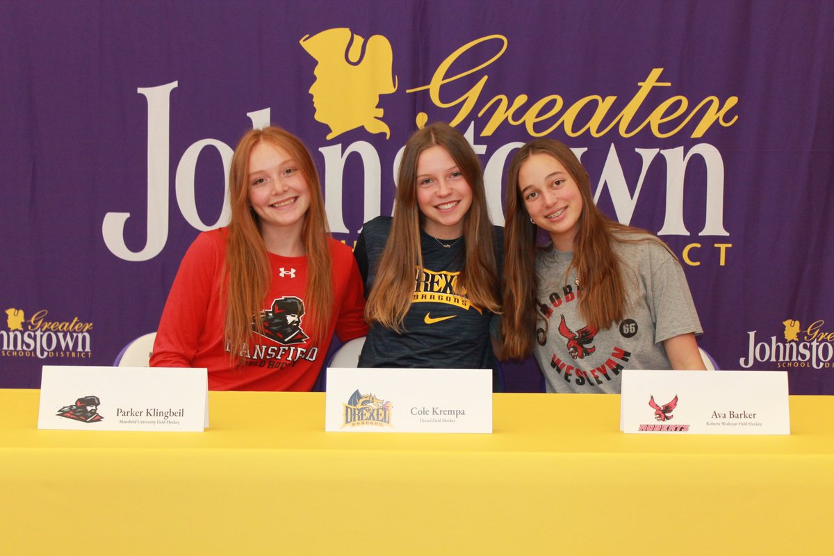 Signed ✍️ &amp; made it official today💥

Congratulations to these Lady Bills who will be continuing their athletic careers at the next level - Ava Barker at Roberts Wesleyan, Parker Klingbeil at Mansfield University &amp; Cole Krempa at Drexel University‼️

So proud of these Lady Bills!