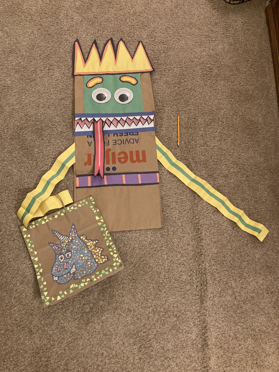 greenartjacket's tweet photo. I made a giant Paper Bag Puppet out of a lawn bag! #Art #Puppet #PaperBagPuppet #Crafts #Education #Teaching #Lesson #School #News #NewsStory https://t.co/1IH3fcF0gt
