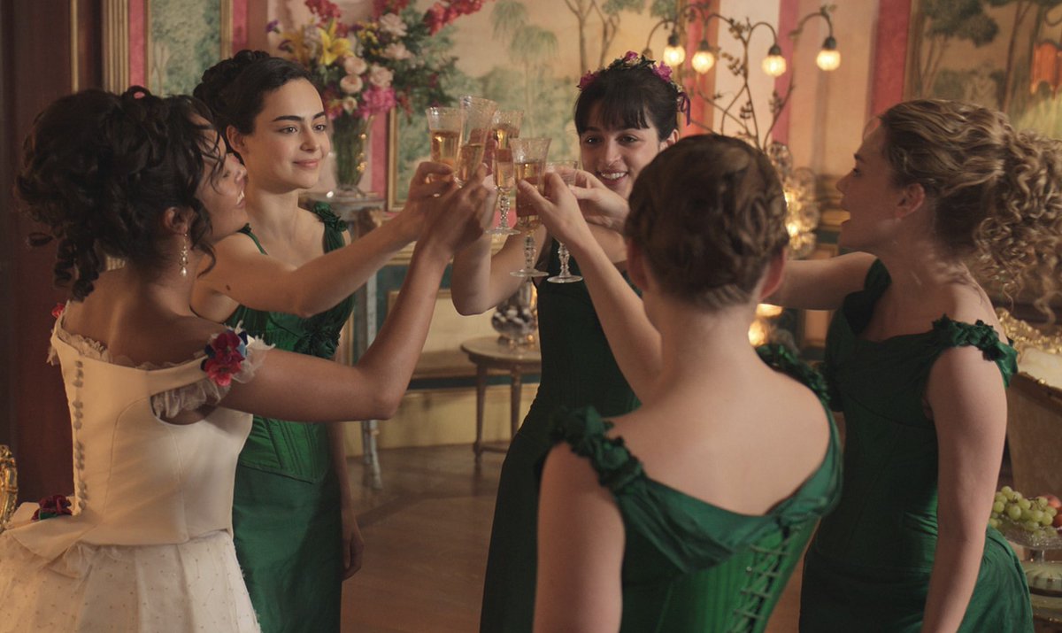 WatercoolHQ's tweet photo. The #Goodreads audience will like this: A just dropped Edith Wharton adaptation on Apple, #TheBuccaneers. Fizzy fun costume drama/romcom. You'll need it after watching #EscapingTwinFlames and #TheBillionaireTheButlerAndTheBoyfriend (both Netflix).  #NowPlaying #streaming https://t.co/nF4JQN7yjL