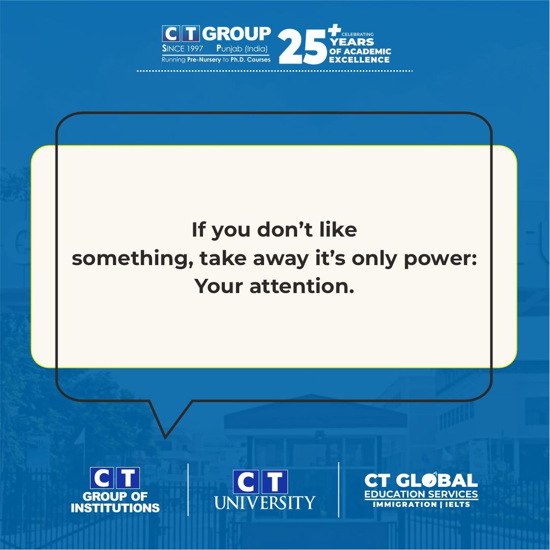 CT_University's tweet image. Your attention is the currency of the mind, spend it wisely.
Focus on passions, connections, and goals that nourish your soul. 

#CTGroup #MorningPost #MindfulFocus #PassionPursuit #SoulNourishment
#PurposefulLiving #AttentionMatters #CTU #CTPS #CTPS #TeamCT #CTians
