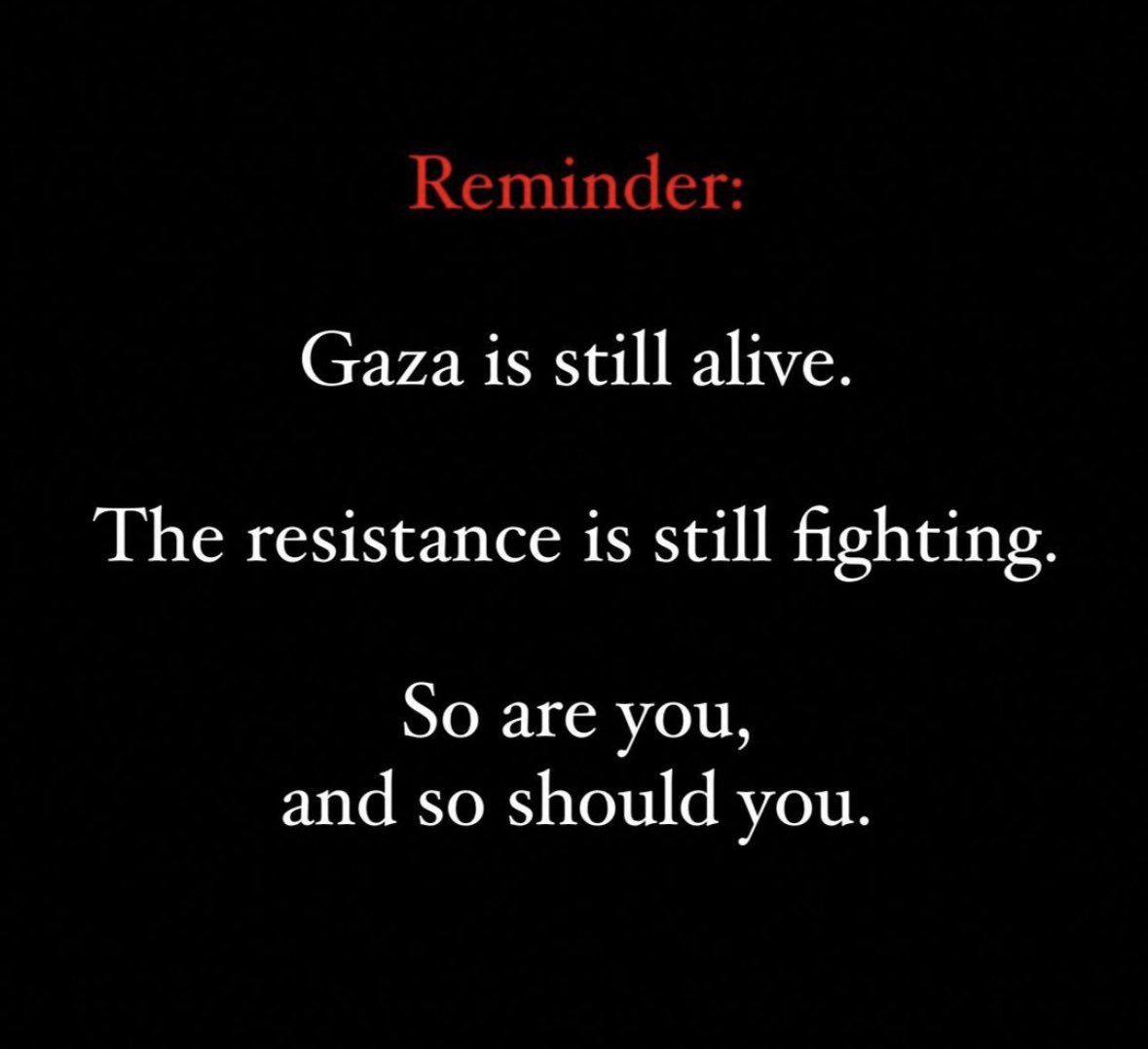 Don’t stop talking about Gaza.