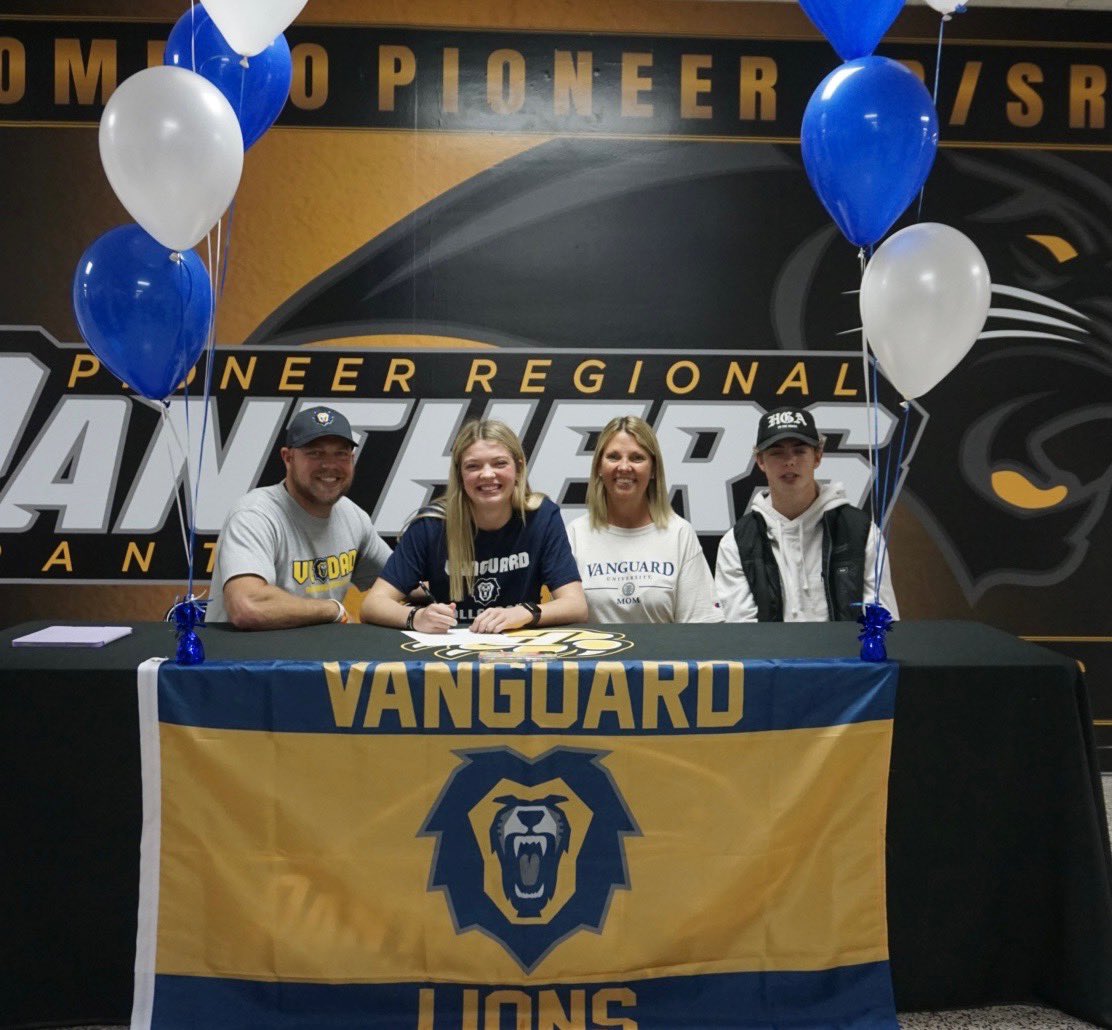 tica99's tweet photo. So excited for @kenzierogers_ to join the amazing  @VULions in January! Thanks to God and to those who encouraged and empowered her along the way! @EmpoweredVball @Jvolley6 @Coach_Kreiner @EmpoweredByWill @PioneerGirlsVB @jessezvers @JeffBrooke2 @BigTMontgomery @kendallbostic22 https://t.co/RGnYJIswVB