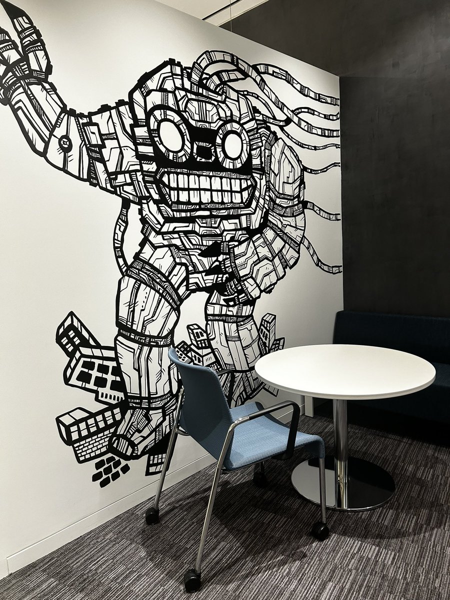 My office just got a little more interesting. This installation is behind my desk, over my shoulder, reading my emails. 🤖 🖼️