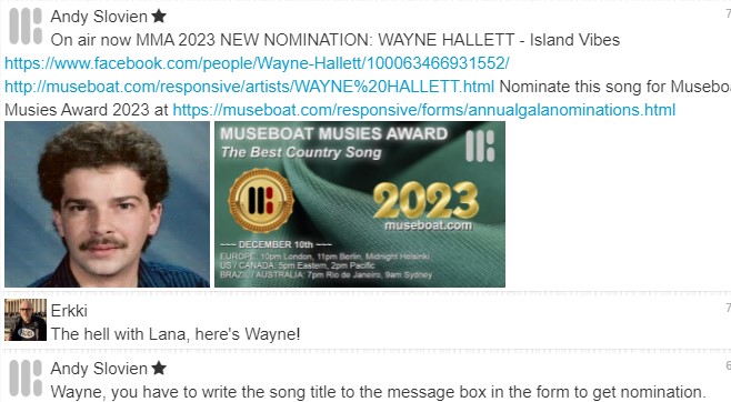 Musie Awards Round 1