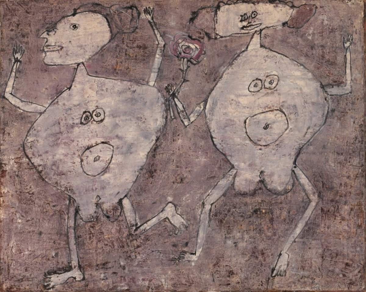 #AuctionUpdate: Jean Dubuffet's 'Gambade à la rose' demonstrates the raw and textured tactility that characterizes his most important work, tonight it achieves $2.4m #TheFisherLandauLegacy