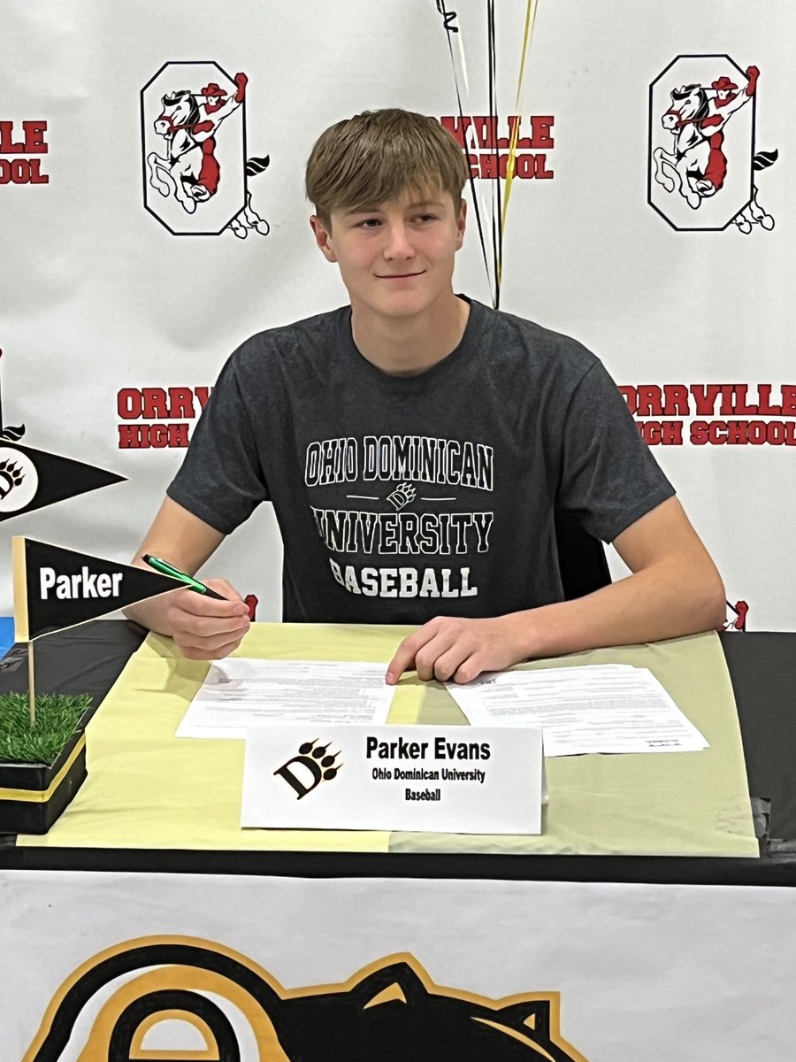 It’s official….so proud of these guys signing tonight. Brady Marshall signing w/ Kent State. Sawyer Hamsher &amp; Parker Evans signing w/ Ohio Dominican ⁦<a href="/ORedRiders/">Orrville Red Riders</a>⁩ ⁦<a href="/AaronDorksen/">Aaron Dorksen</a>⁩ ⁦<a href="/josh_mc1982/">Joshua T. McWilliams</a>⁩ ⁦<a href="/AlexTichenor/">Alex Tichenor</a>⁩ @dan_brown82