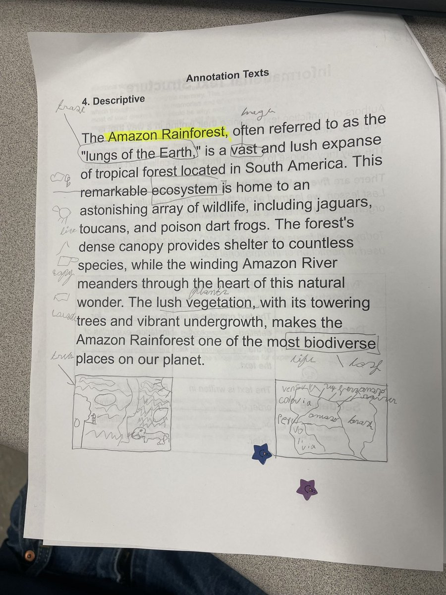 worldofmsa's tweet image. Using all kinds of strategies with beginner EBs to make texts comprehensible and having fun with them along the way! #sketchtostretch #MRSinaction #annotations #makeitvisible #engagementmatters