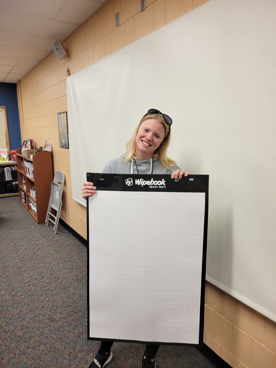 Congratulations to 2nd grade for winning our Wipebook giveaway! We can't wait to see how you use it with your students! Thank you <a href="/Wipebook/">Team Wipebook</a> for supporting our 2nd grade math training! #mathbestpractices #U5 #NorthpointKnights