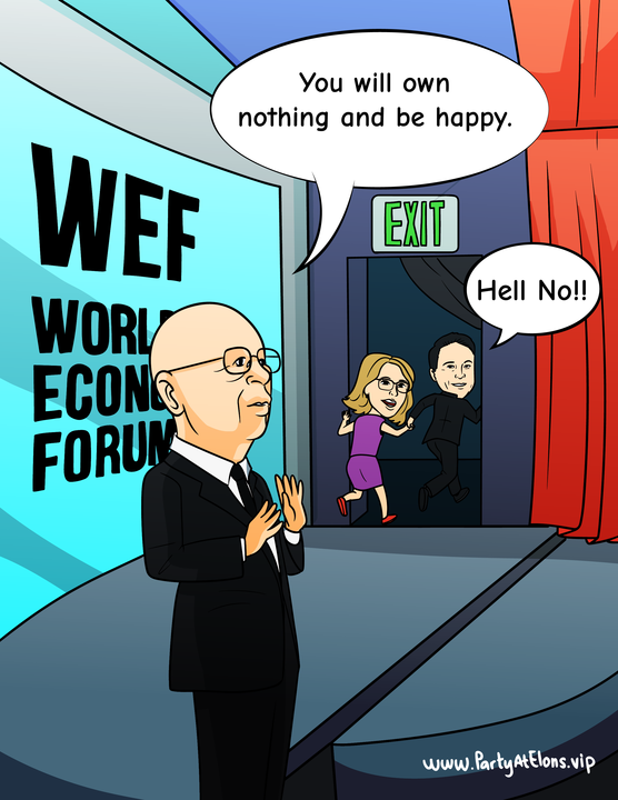 partycoineth's tweet photo. New footage showing Elon was actually saving Linda Yaccarino from WEF!  

#FreedomofMoney 
#Elonmusk https://t.co/vFSlplRGUR