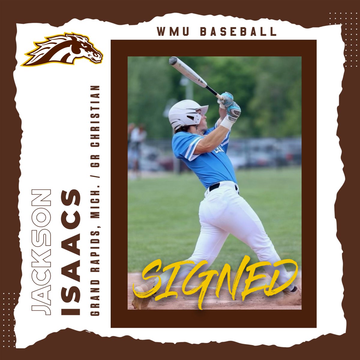 We're excited to welcome Grand Rapids native Jackson Isaacs to the Bronco Baseball family! 

#BroncosReign