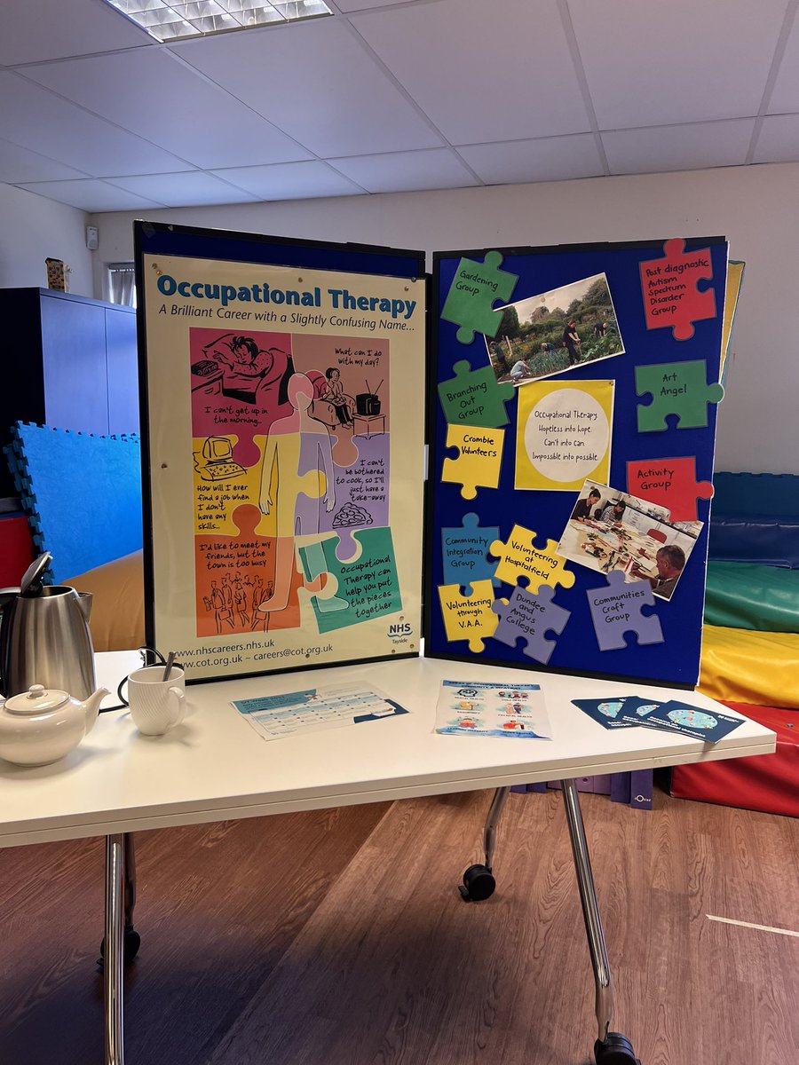 SarahC_OT (@otsarahc) on Twitter photo What a great day at the Day in the life of an Occupational Therapist event.
It was interesting to meet other OTs from across the health board, as well as educate students about the work we are doing in Psychiatry of Old Age 🙌🏻
<a href="/HazelRDouglas1/">Hazel R. Douglas</a> <a href="/KarenCollinsOT/">Karen Collins</a> #OTweek2023 What a great day at the Day in the life of an Occupational Therapist event.
It was interesting to meet other OTs from across the health board, as well as educate students about the work we are doing in Psychiatry of Old Age 🙌🏻
<a href="/HazelRDouglas1/">Hazel R. Douglas</a> <a href="/KarenCollinsOT/">Karen Collins</a> #OTweek2023