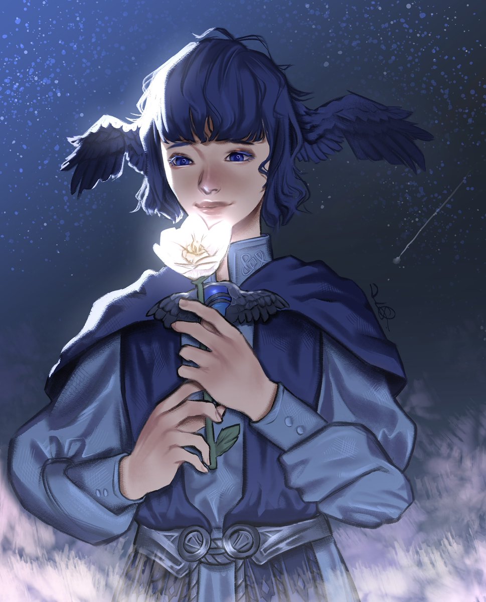 KENOASTRAL's tweet photo. “yes. upon your return, i will gift you a beautiful flower.”

#meteion #endwalker #ffxiv #ffxivart https://t.co/3JV47PrByA