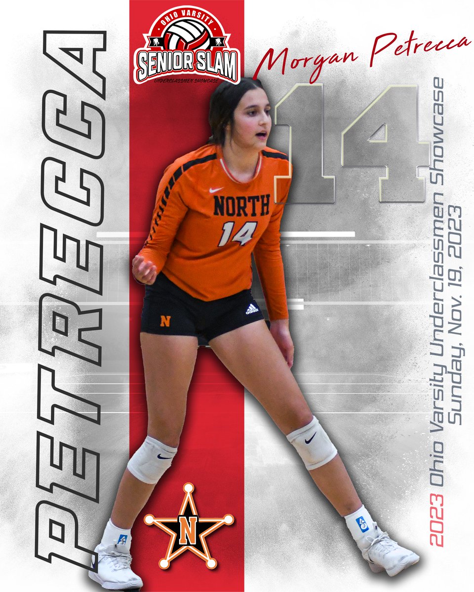 North's <a href="/MorganPetrecca/">Morgan Petrecca</a> will play in the 2023 Ohio Varsity Underclassmen Showcase at North High School on Nov. 19.

<a href="/ENVolleyball/">Eastlake North Volleyball</a> 

#OVSlam