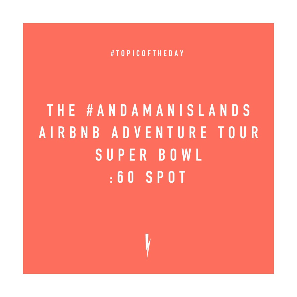 #TopicOfTheDay THE #ANDAMANISLANDS AIRBNB ADVENTURE TOUR SUPER BOWL :60 SPOT