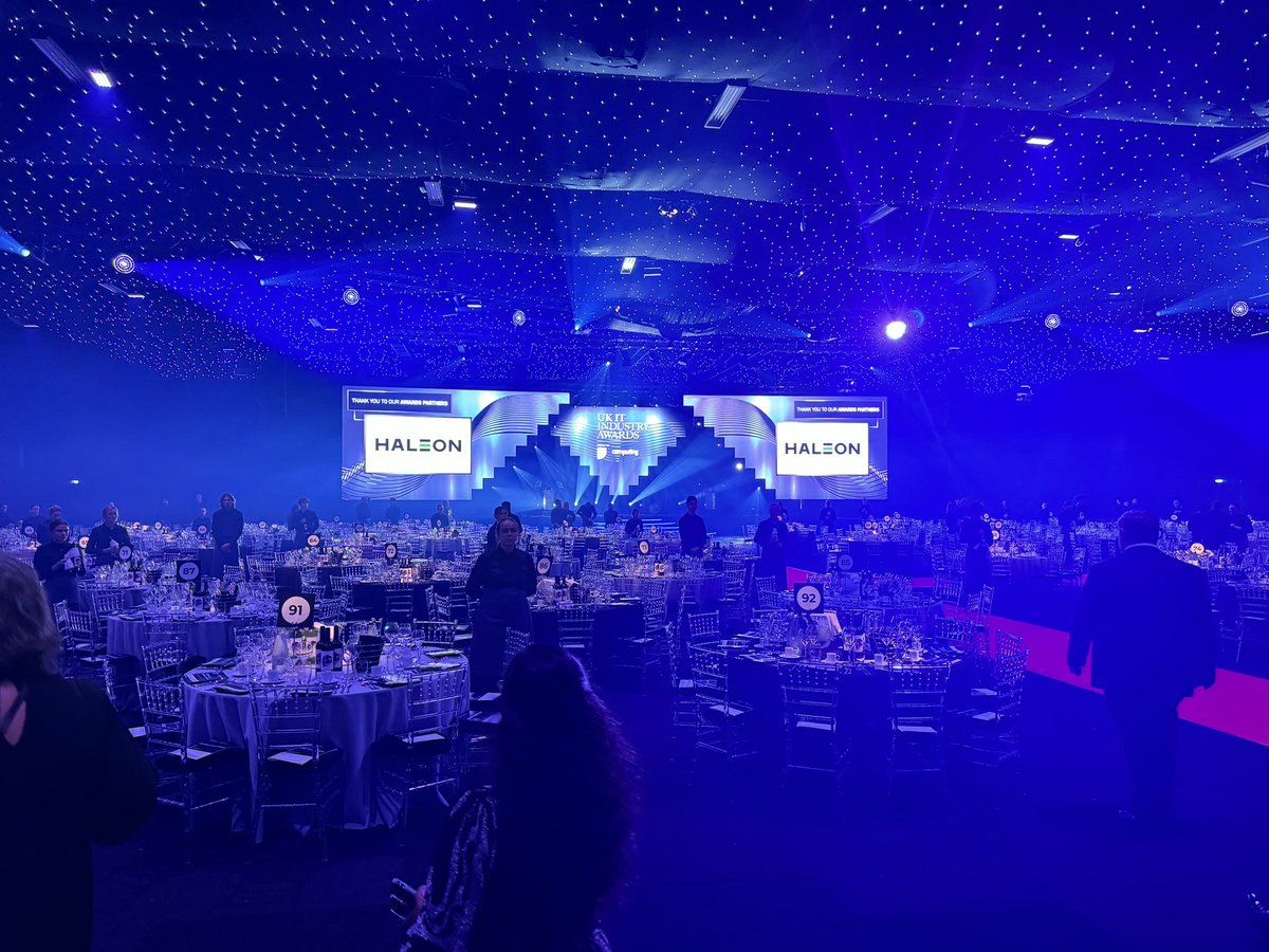 This evening I’m at the #ukitawards event in Battersea Park. I’ve had the privilege of being involved with these awards either as staff on @Computing_News or a judge since 1998. Tonight we celebrate the best in our industry and encourage the next generation to persue IT careers.