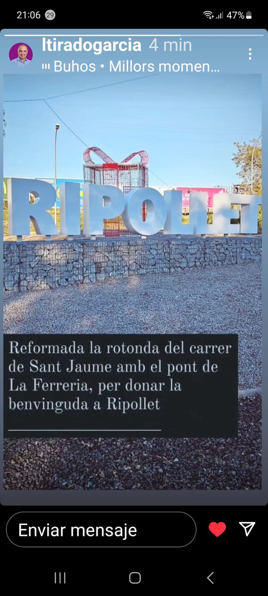 Dignifiquem l'entrada a Ripollet per la rotonda de Can Mas. #ripolletenmarxa
