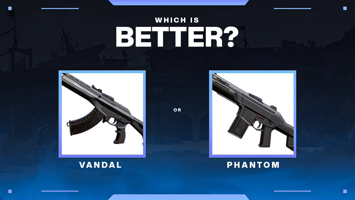 AraEsportsGG's tweet image. Let&apos;s settle it. 
Which is Really Better? (Vandal or Phantom)

#VALORANT