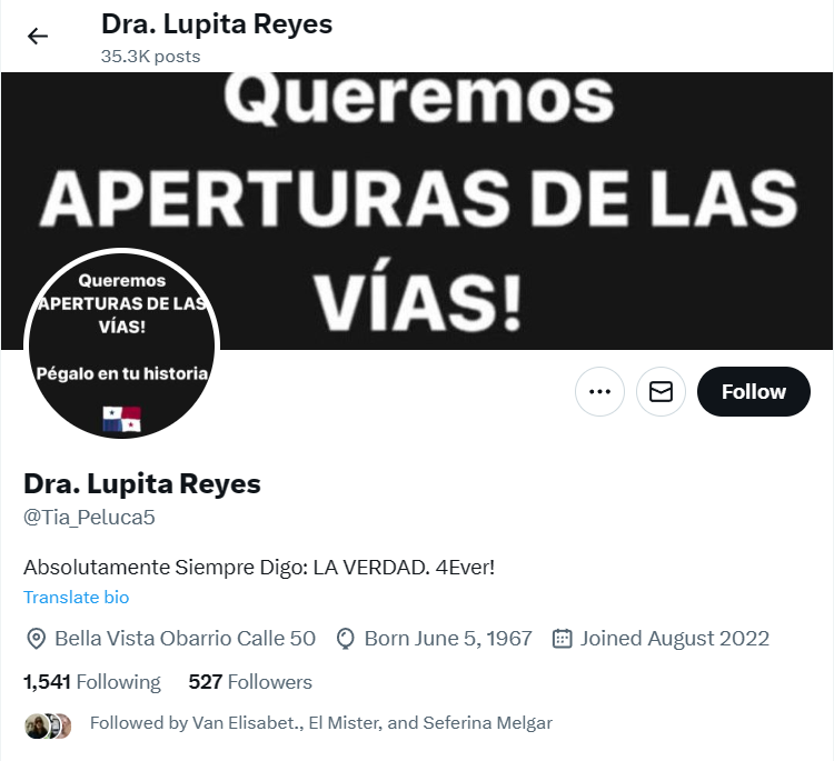 BillSmithPTY's tweet photo. @ChialFelix Creada en Agosto 2022

35.3K post en 15 meses

Obviamente @Tia_Peluca5 es un troll!

O sea es un perfil falso!

Saludos! https://t.co/PsWQToulS9