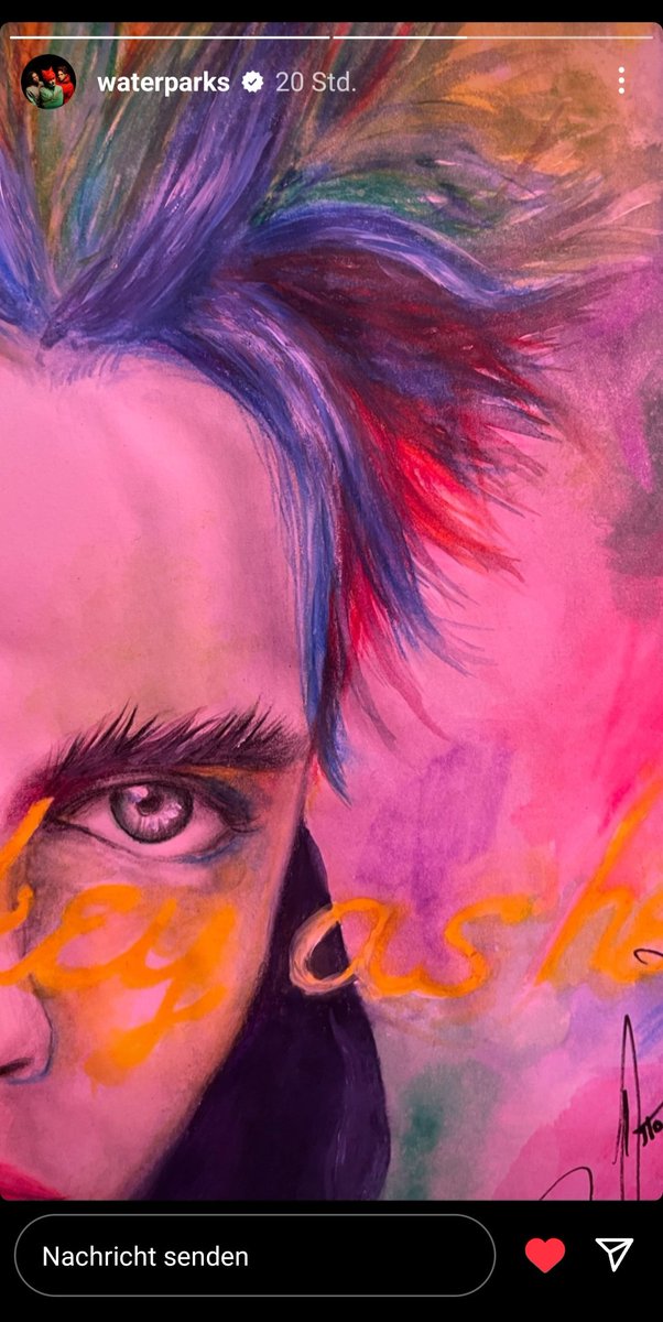 elevenpointsix's tweet photo. ok but awsten took a photo of my drawing and then waterparks shared it in their story yesterday  🥺😭🩷💜💙🧡💚💛 https://t.co/4JJZ6p5u03