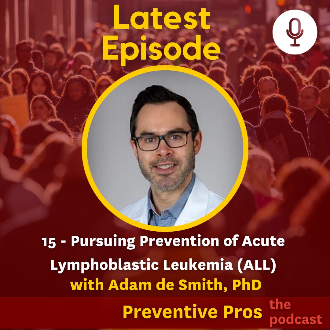 🎙️EP 15: Pursuing Prevention of Acute Lymphoblastic Leukemia (ALL) with @adamdesmith, PhD. His research is focused on trying to understand causes of ALL, the most common childhood #cancer, by identifying genetic risk factors and environmental exposures. ➡️pphs.usc.edu/podcast/