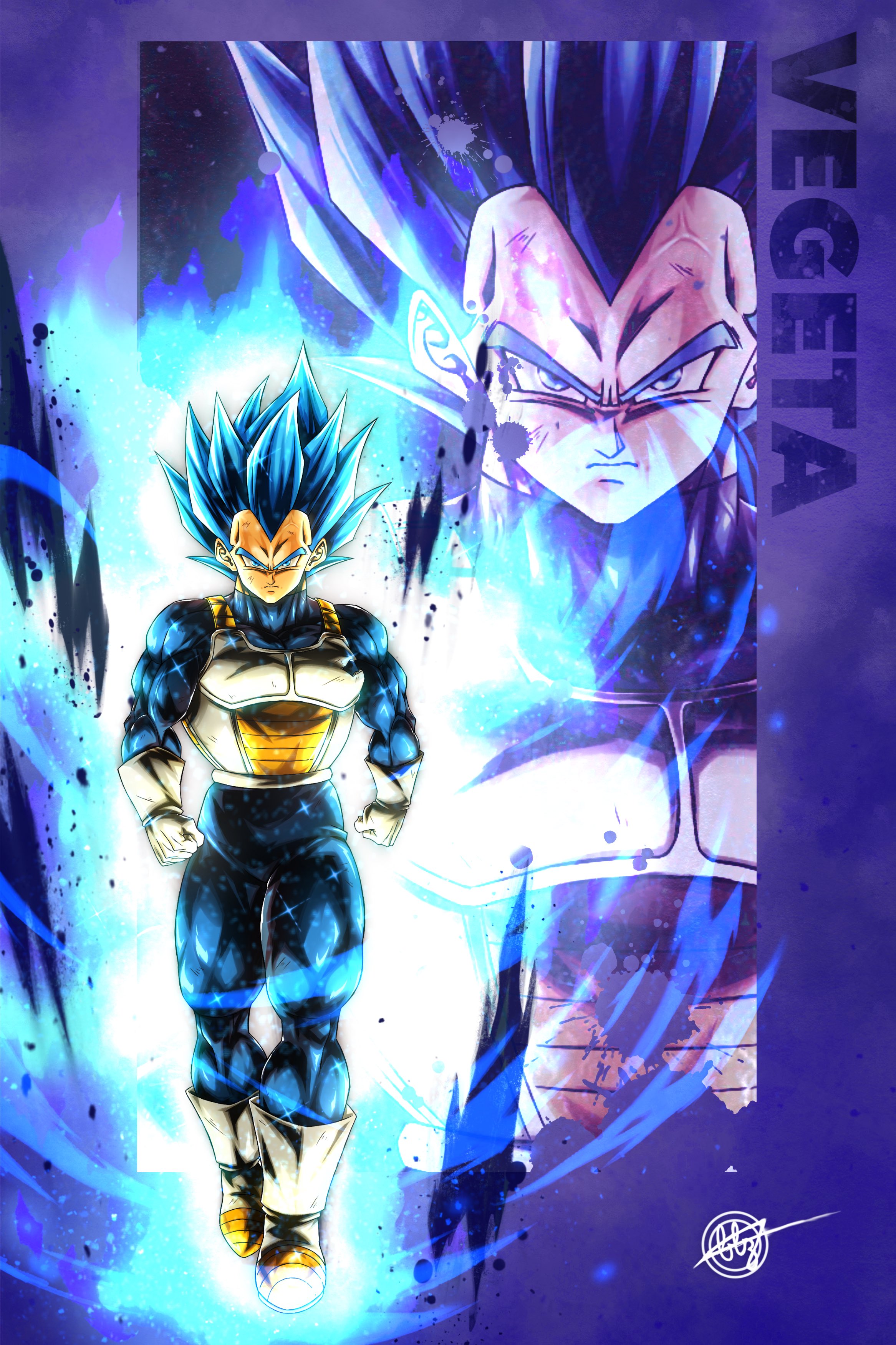 BLZ on X: Super Saiyan Blue Kaioken Goku & Super Saiyan Blue Evolved  Vegeta Full art coming soon. Hope you like it. Feel free to share.  #DBLegends  / X