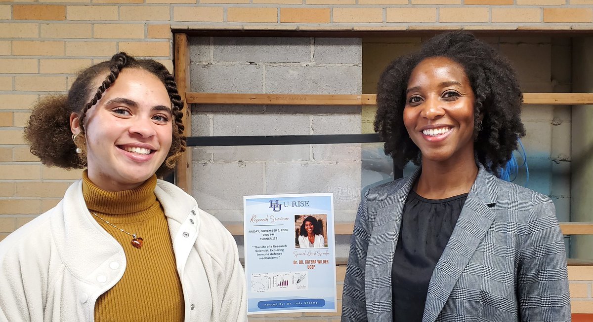 Last week I met with the students in the URISE program @_HamptonU about the various opportunities with @UCSF_PROPEL, @UCSFGradDiv and @ucsfpharmacy. A highlight was bringing my grad student, Emilie, to share the experience. Thanks to @indu_microbio for hosting me! #HBCU #UCSF